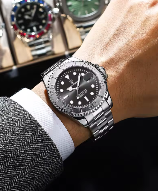 POEDAGAR Top Luxury Man Watch Waterproof Luminous Date Men Watch Stainless Steel Male Clock Sport Fashion Men's Quartz Watches