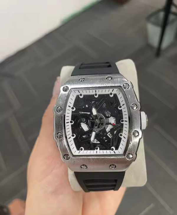 Men Watches Light Luxury Brand Domineering Beauty Trend Pentagram Luminous Wine Barrel Shaped Male Fashion Quartz Clock Watch