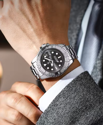 POEDAGAR Top Luxury Man Watch Waterproof Luminous Date Men Watch Stainless Steel Male Clock Sport Fashion Men's Quartz Watches