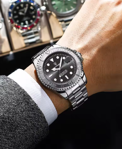 POEDAGAR Top Luxury Man Watch Waterproof Luminous Date Men Watch Stainless Steel Male Clock Sport Fashion Men's Quartz Watches