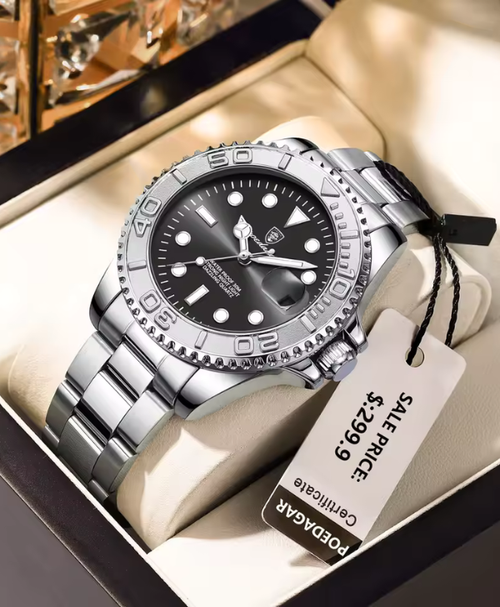 POEDAGAR Top Luxury Man Watch Waterproof Luminous Date Men Watch Stainless Steel Male Clock Sport Fashion Men's Quartz Watches