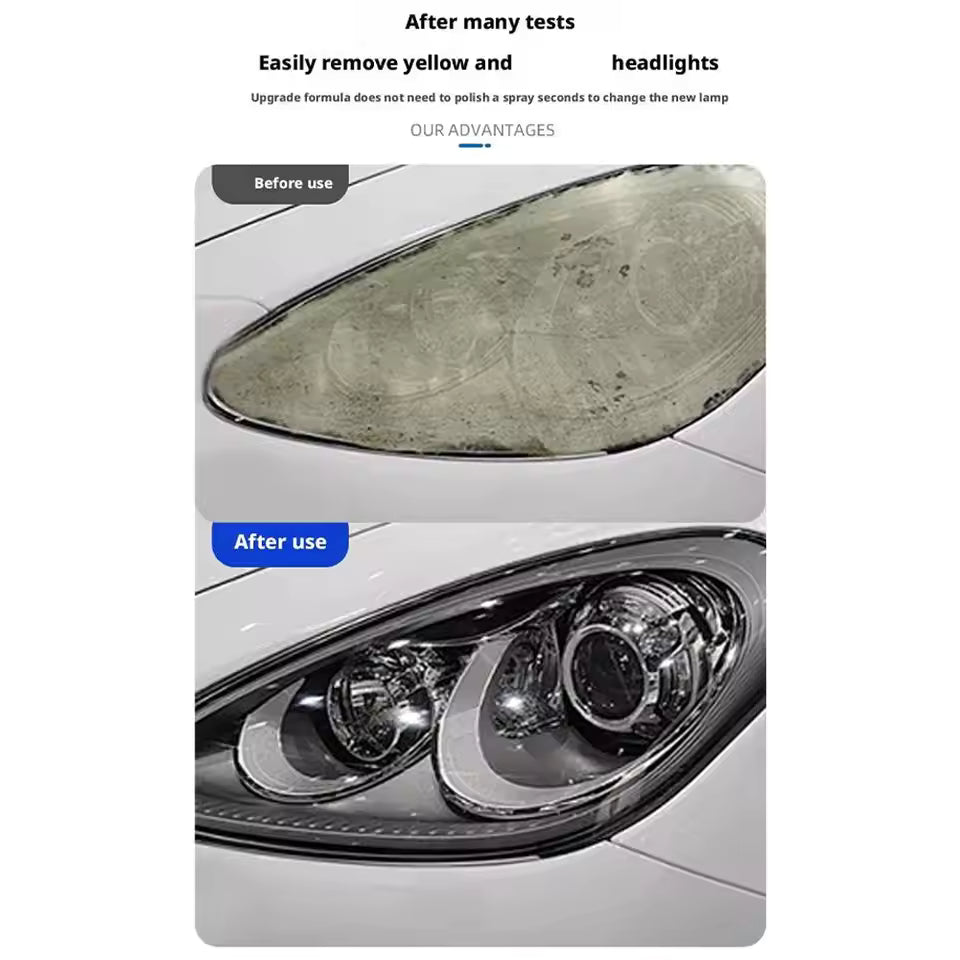 Nano penetration universal car headlight repair cream, anti-yellowing aging scratches repair polishing care agent
