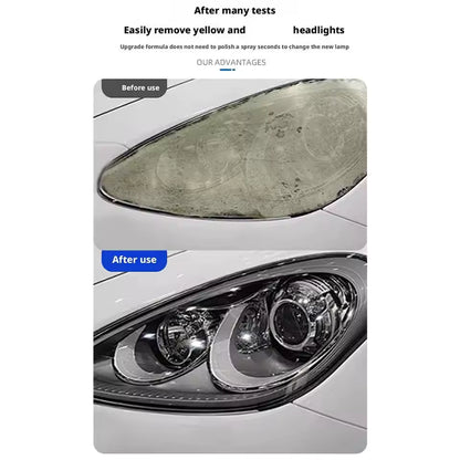 Nano penetration universal car headlight repair cream, anti-yellowing aging scratches repair polishing care agent